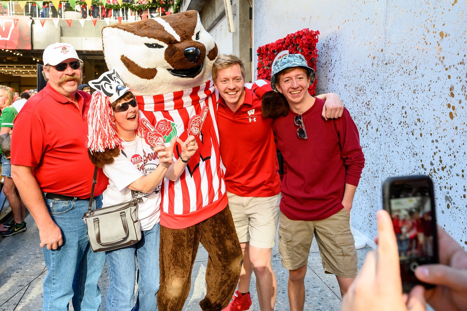 Dancing Badgers in downtown L.A. – Rose Bowl 2020 – UW–Madison