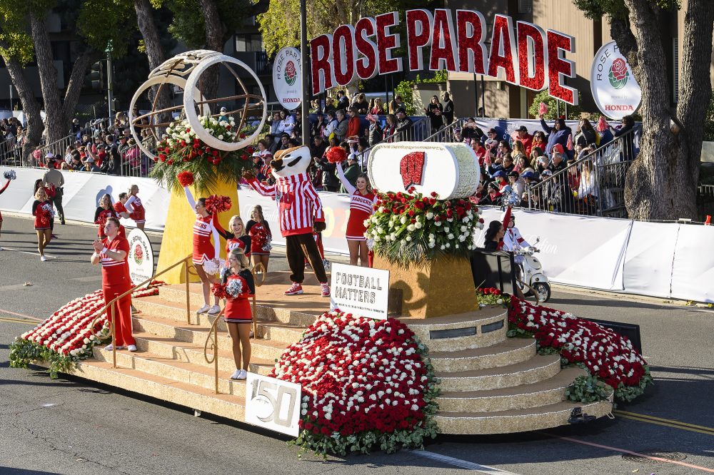 Badger pride in the Rose Bowl Parade Rose Bowl 2020 UWMadison